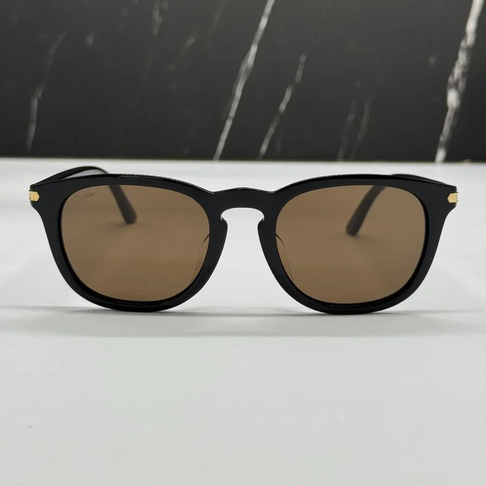 NEW CARTIER UNISEX BLACK SUNGLASSES CARTIER CT0011SA 001